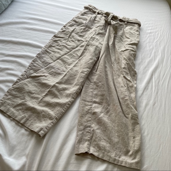 Esprit Linen Culotte Wide Leg Pants - Picture 6 of 7